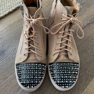 Jeffrey Campbell Studded Zipper High Tops